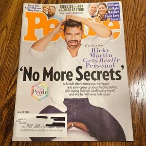 People Magazine - June 14 2021 - Ricky Martin - Prince William & Kate Middleton